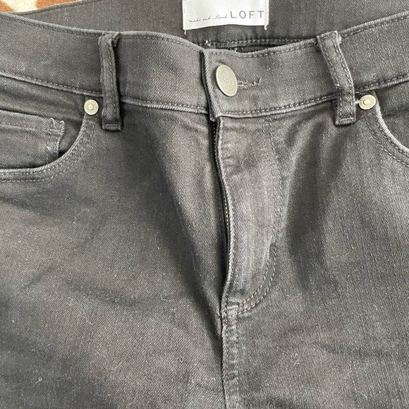Loft Modern Skinny black size 10 30 inch waist - Picture 4 of 5